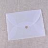 White Postcard Vintage Paper Envelopes Semi-transparent Sulfuric Acid Paper Envelopes For DIY