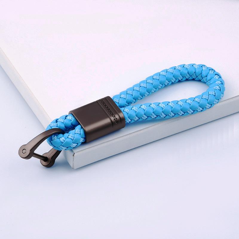 Creative Flower Pass Car Keychain Internet celebrity Key Chain Couple Braided Rope Bag Key Pendant Personalized Gifts