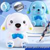 Cartoon Hand-Crank Pencil Sharpener for Kids: Primary School Student Automatic Rotating Sharpener