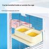 Parrot Double Bowl Large Capacity Feeder Splash Proof Hanging Food Bowl Bird Feeding Water Bowl Pet Supplies Accessories
