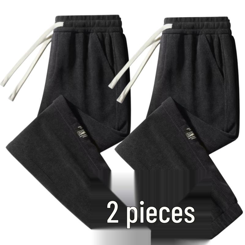 Men's Wear-Resistant Corduroy Jogger Work Pants for Autumn/Winter Construction Site Use