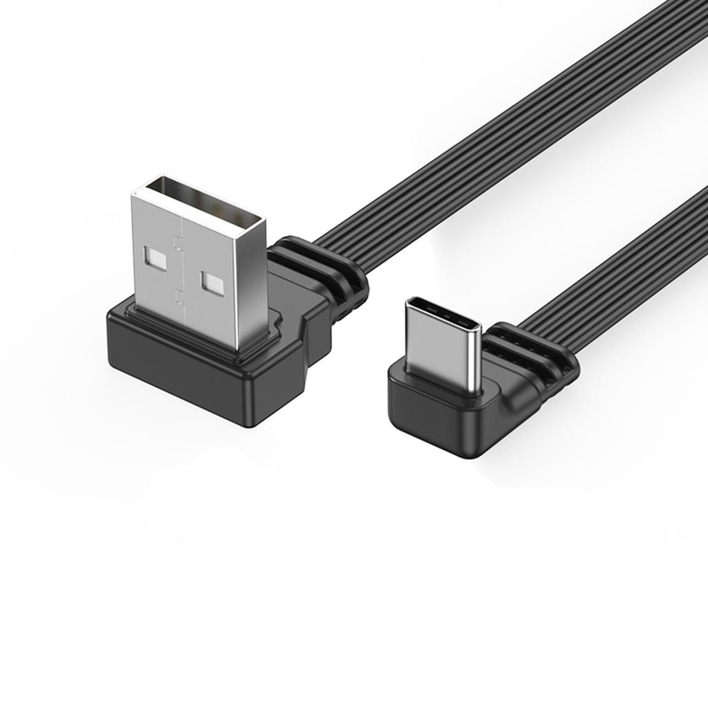 High Speed USB To USB C Data Cable 2A Quick Charging 480Mbps Sync Elbow/Straight Connectors Flexible Charging Cord