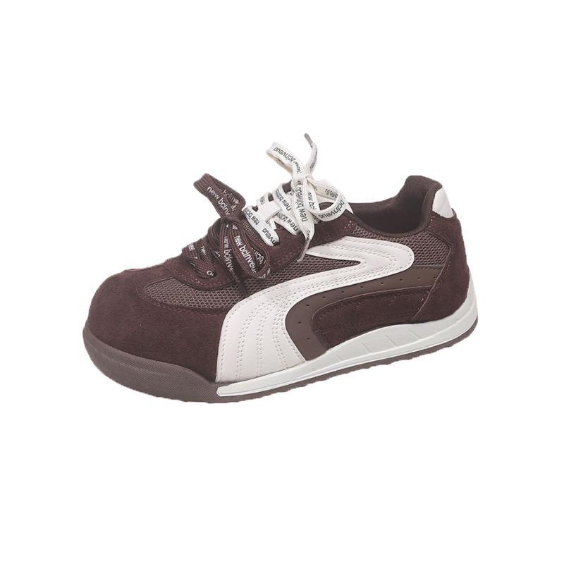 Women's New Autumn Platform Round Head Pair of Shoelaces, College Style Casual Board Shoes