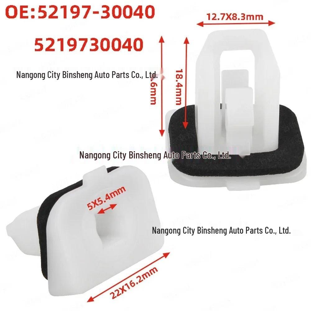 Front Bumper Retainer Clip for Lexus, Toyota Corolla, Camry (52197-30040)