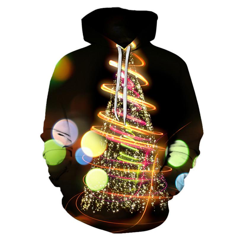 New Christmas Gift Theme Men's 3D Printed Hoodie Fashion Snowman Hooded Sweatshirt Hooded Pullover Boy Clothes
