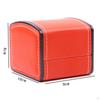 Single Grid PU Leather Watch Case Display Holder Organizer Jewelry Box, 9x10x8cm