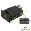Interrupteur Bouton de Warning Feux de Détresse compatible avec GOLF IV de 1997 à 2006 - 1J0953235C 1J0953235E