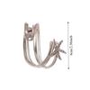 Irregular Starfish Cuff Bracelets Jewelry Crystal Starfish Bangles Star Armband Arm Chain  Women