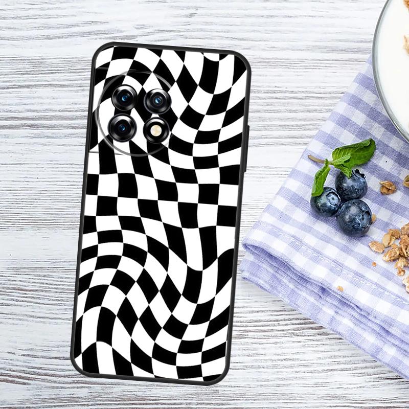 Crazy Checkered Case For OnePlus Nord CE 5 2 3 4 Lite N20 N30 OnePlus 10T 13T 13R 12R 15R 10 11 12 13 15 Cover