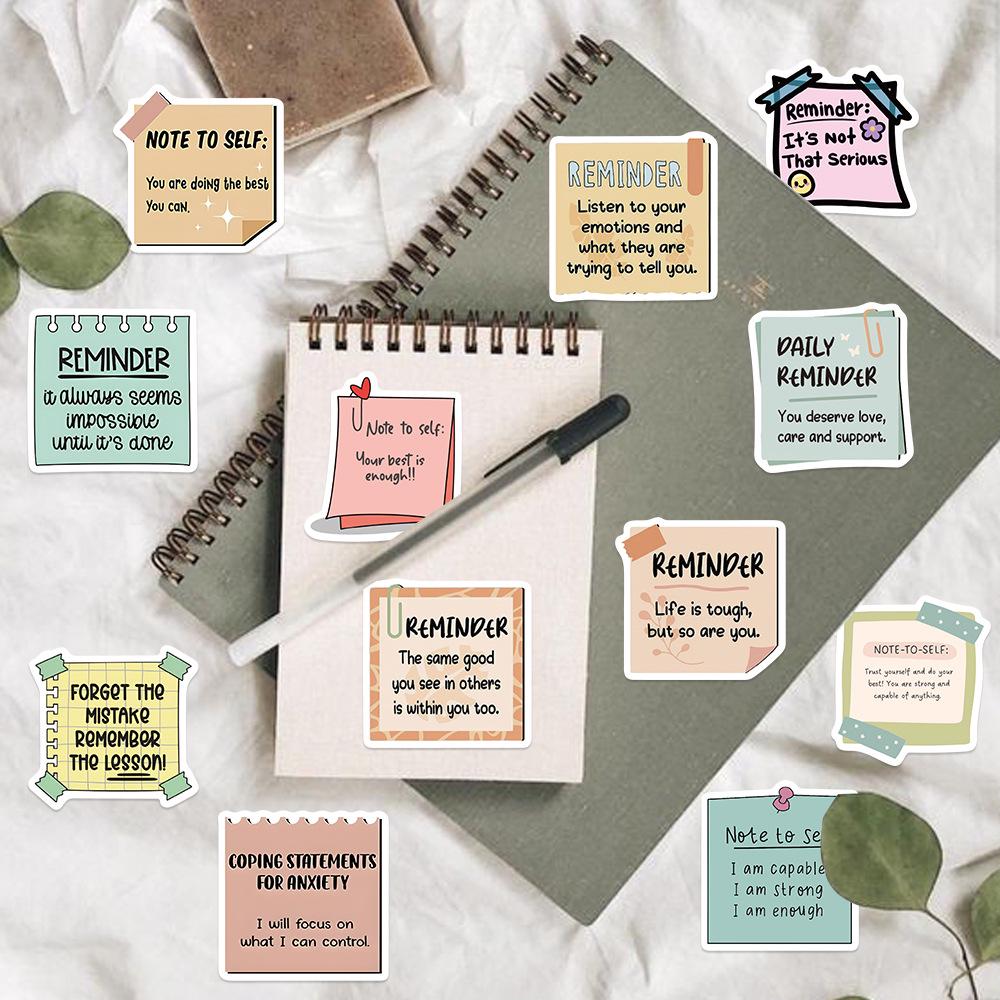 50 Sheets Waterproof Graffiti Sticky Notes - Perfect for Guitars, Notebooks, and Suitcases
