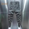 Pánské Cargo Kalhoty Volné Stahovací šňůrka na kotníky Pružný pas Jednobarevné Více kapes Fitness Streetwear Outdoor Cestování Sportovní kalhoty