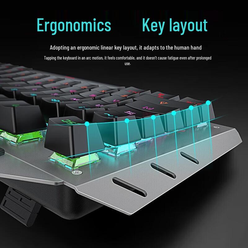 Forerunner TK900 Wired RGB Mechanical Gaming & Office Keyboard