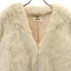 SNIDEL Fake Fur Coat F Ivory Women Used