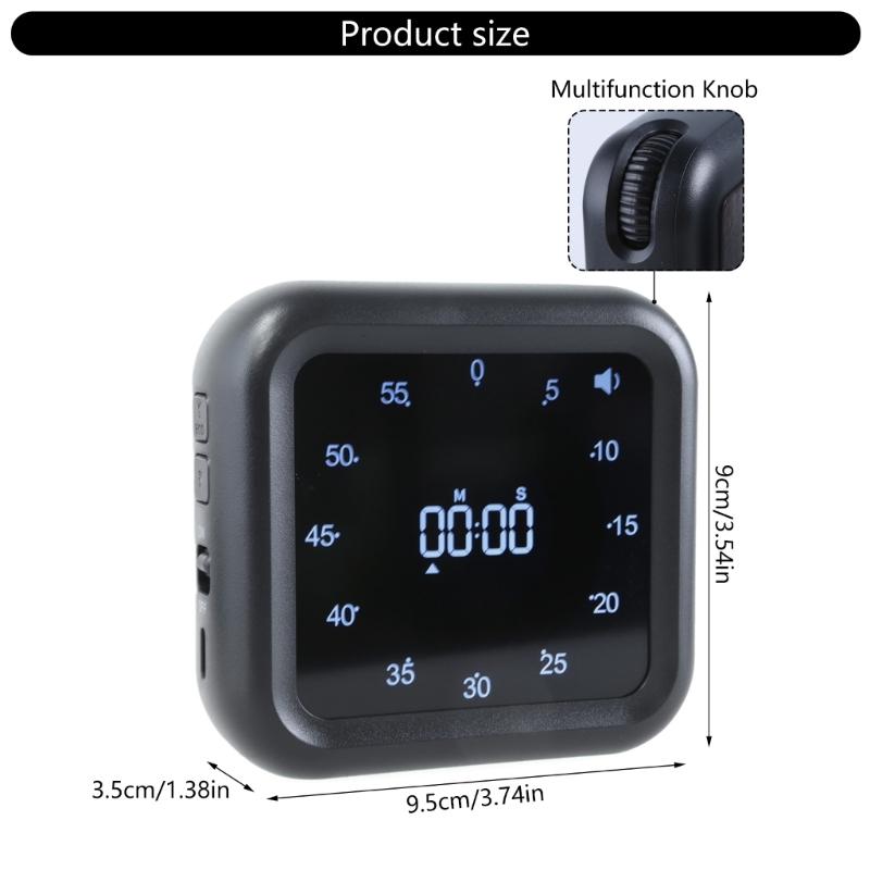Visual Countdown Timers for Cooking and Baking, Silents Operations, Magnetic Kitchen Timers with Large LED Display