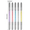 Microblading Pen 10 Pcs Professional Dual-head Manual Tattoo Fog Eyebrow Micro blading Pen Needle Tip Holder Tool For Permanent Makeup Supplies