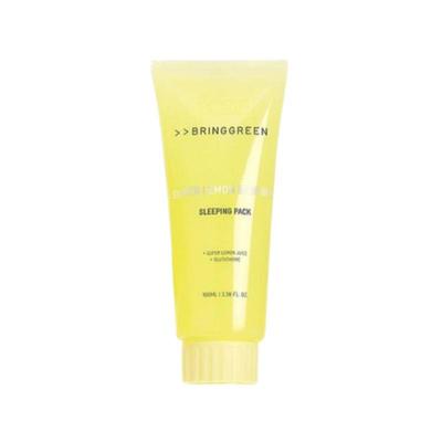 Bring Green Super Lemon Glutathione Sleeping Pack 100 mL + Silicon Brush