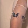 Butterfly Tassels Thigh Chain Adjustable Length Lace Leg Chain with Fringes Accent Unique Body Jewelry for Women Girls