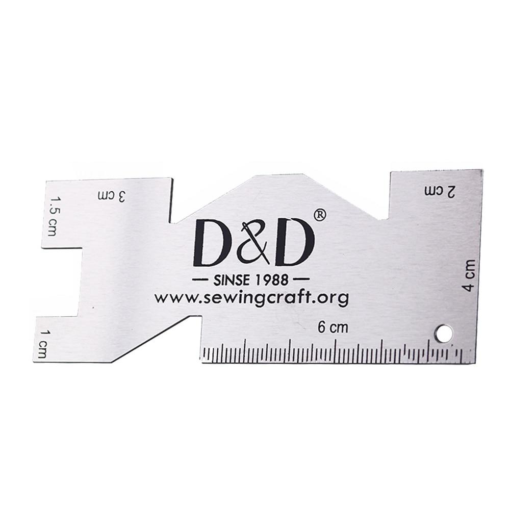 

Metal Measuring Gauge Quilting Ruler High Quality Hand Sewing Templates Ruler Sewing Gauge for Patchwork Sewing Tool Accessory