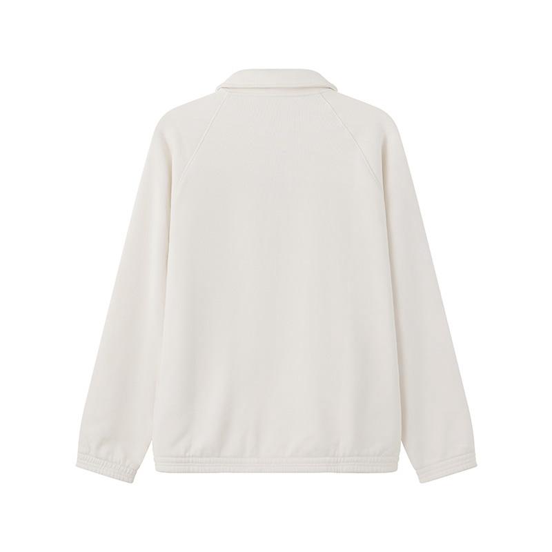 Emporio Armani Logo Embroidered Solid Half-Zip Sweatshirt Men sweatshirt Almond-Milk 3D1MDT-1JWPZ-0128