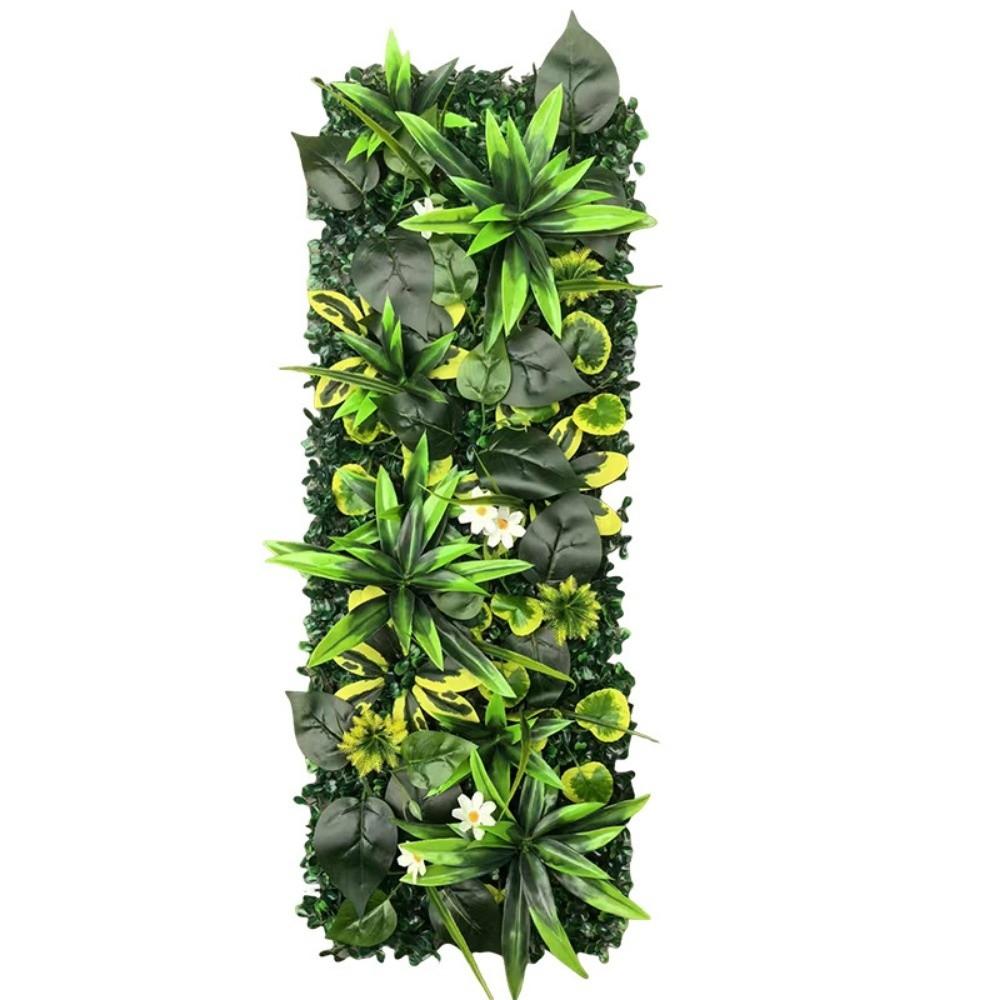 Realistic Artificial Plant Grass Wall Ivy Vibrant Greenery Faux Jungle Grass Panel Rattan Leaves Branches