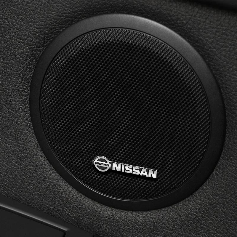 2/4ks Autopříslušenství Auto Audio Hliníkové Reproduktory Stereo Samolepky Pro Nissan Qashqai Tiida j10 j11 2019 Stylingové Příslušenství