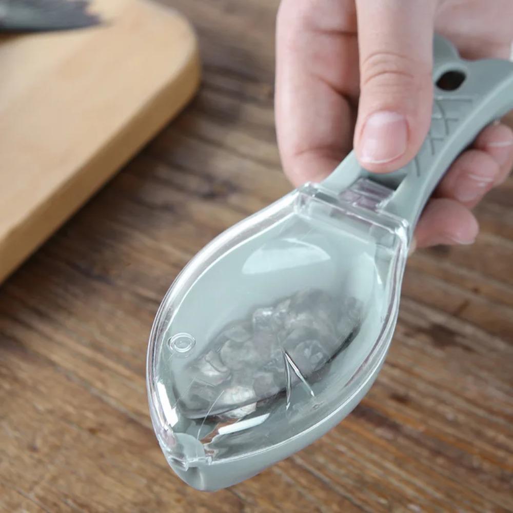 1PC Fish Scales Graters Scraper Fish Cleaning Tool Scraping Scales Device with Cover Home Kitchen Cooking Fishing Tool Pesca Tackle