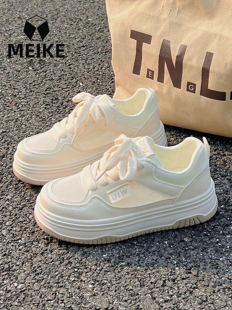 

Mesh breathable little white shoes women s new summer thin thick baseplate shoes niche milk huhu casual shoes women 40