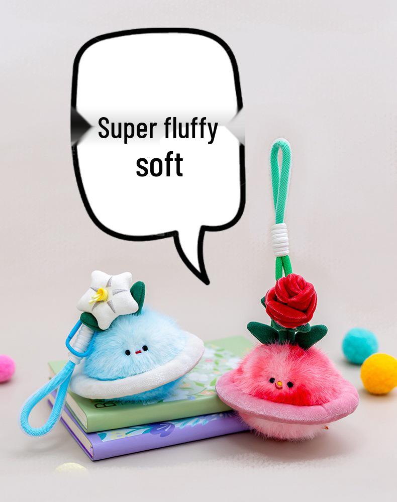 Planet Baby Plush Keychain - Cute Vegetable Pendant for Girls