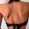 Summer Women White Black Bikini Set High Waist Straps Swimwear For Women Backless 2 Piece Swimsuit Bathing Suit Beach Outfit