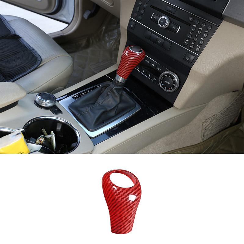 For Mercedes Benz A C E G GLK CLS Class W169 W203 W204 W211 W212 W463 X204 W219 W218 Car Gear Shift Knob Cover Trim Accessories