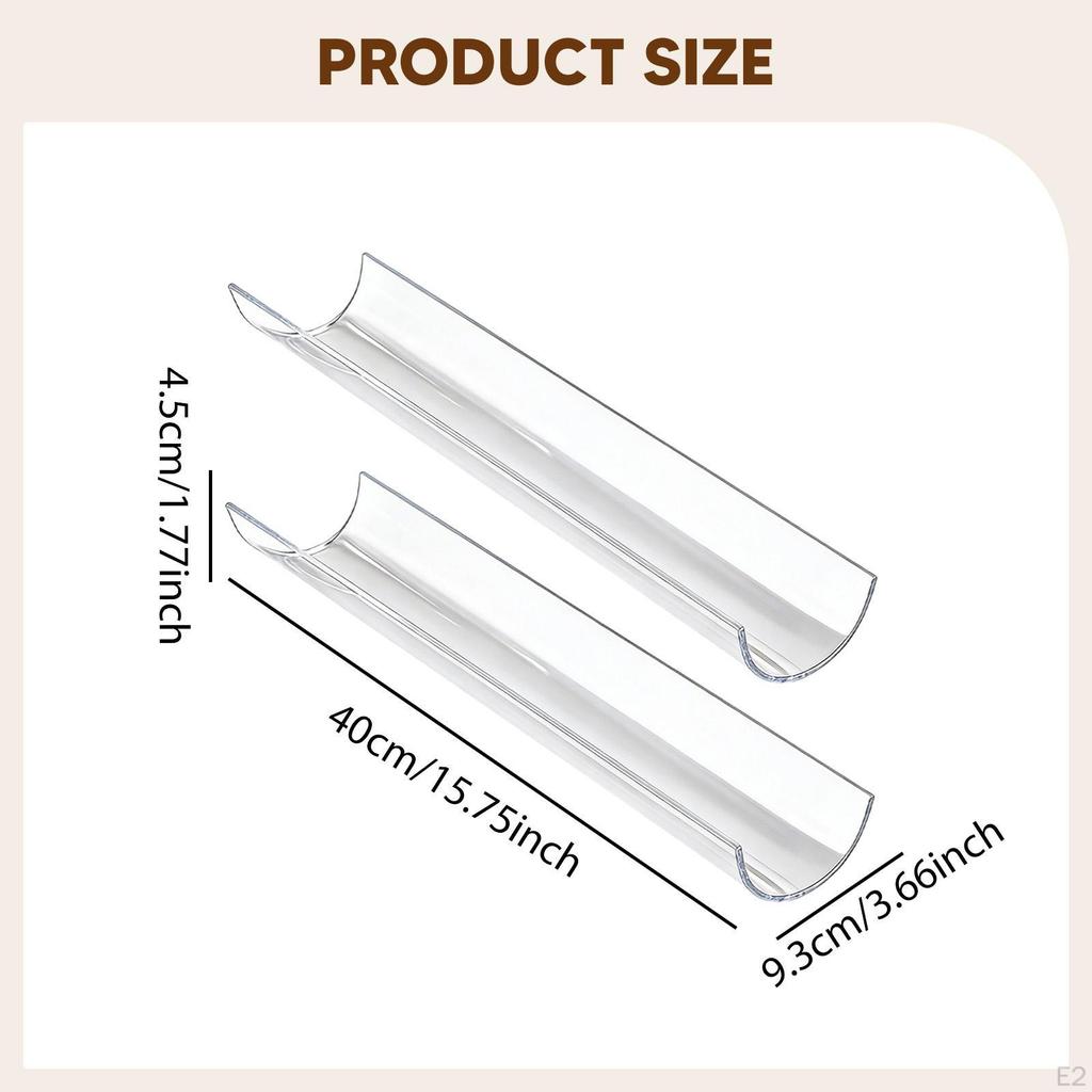 2Pcs Swiss Roll Shaping Tool Dessert Making Easy to Clean Semicircle for Bakeshop Reusable Pastry