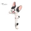 Decorative Wall Plate Sticker 3D French Bulldog Resin Light Switch Cover, Cute Cartoon Dog Socket Creative Ornament Decor, Self-Adhesive Animal