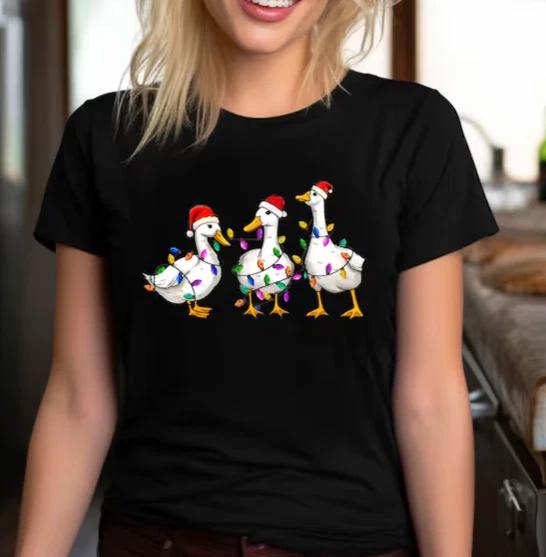 Merry Christmas Santa , Reindeer Shirt Cute Christmas T-Shirt Christmas Shirt S