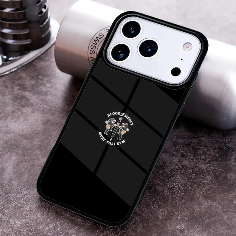 Muay Thai Knee Phone Case for iPhone 17 16 15 Pro Max Air 14 13 12 11 Plus Shockproof Capa Cover