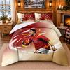 Printed 3Pcs Bedding Set Cristiano Ronaldo Pattern Bed Sheet Pillowcase For Bedroom Decor