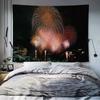 Dormitory Bedroom Tapestry Fireworks Cartoon Pattern Tapestry