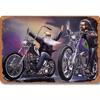Road Themed Metal Art Sign Garage Wall Decor Interior Metal Painting