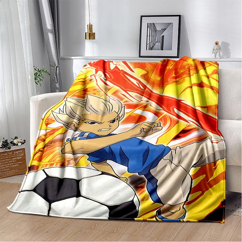 3D Inazuma Eleven Mark Evans Anime Cartoon Soft Plush Blanket,Flannel Blanket Throw Blanket for Living Room Bedroom Bed Sofa Kid