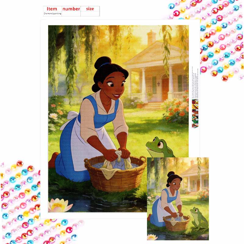 Disney The Princess and the Frog Diamond Paint Mosaic Art Painting Kit Handmade DIY Home Decor