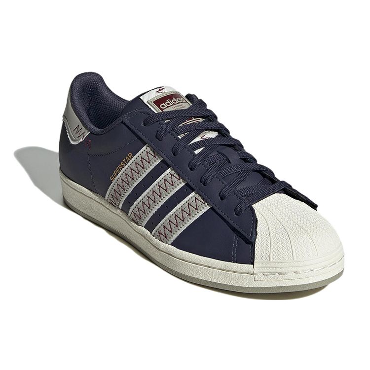 Adidas Originals Superstar Low Top Sneakers Unisex Sneakers Blue Gray Brown GX2166