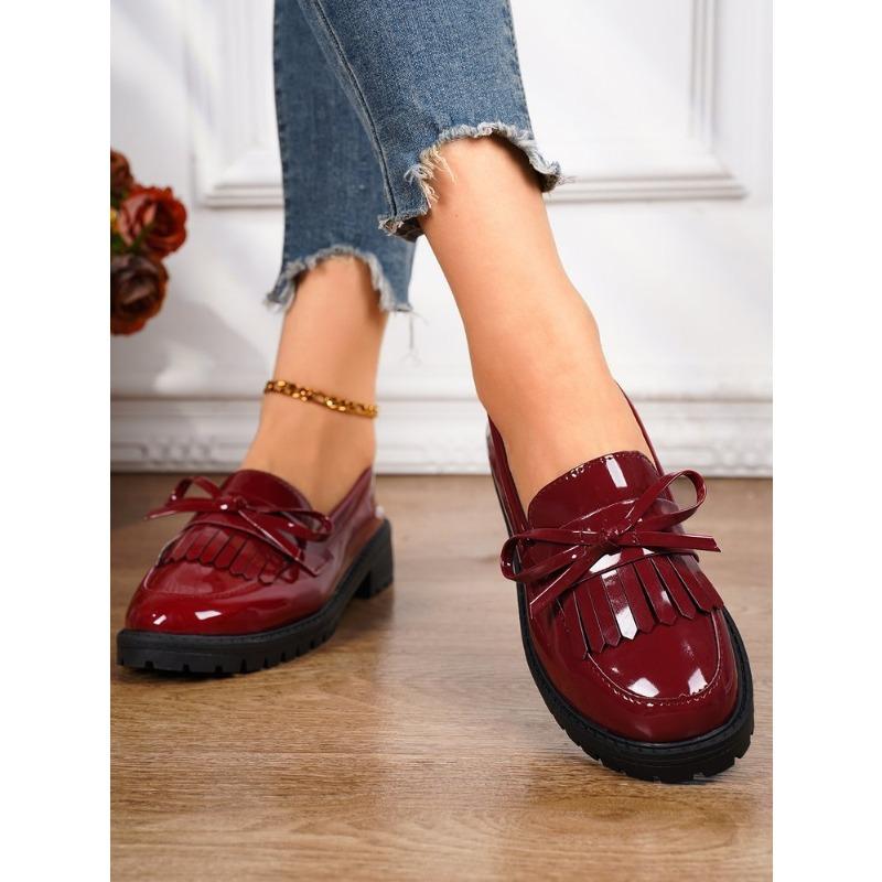 

Женские туфли Мэри Джейн из лакированной кожи большого размера, новинка весны и лета, повседневная обувь для женщин 36 красный