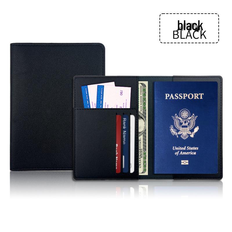 Customizable PU Leather Passport Holder Set with Multi-card Slots and Durable Protection