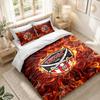 Juego de Ropa de Cama 1 Funda Nórdica 2 Fundas de Almohada Estampado de Fútbol Sheffield United Decoración de Dormitorio Hogar