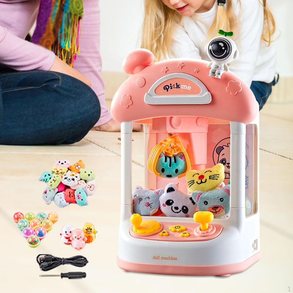 Claw Game Machine Vending Toy Exciting Indoor for 3 4 5 6 7 8 Year Old with Music and Lights Candy
