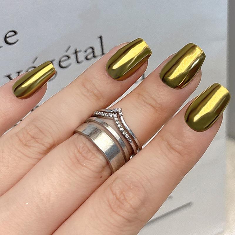 1 Jar Nail Art Mirror Powder Super Bright Pearl Metal Shiny Decorative Dust High-End Feelings Nail Decoration Accessories