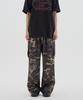URBANAGE Camo Single-Pleat Wide Cargo Sweatpants_Khaki