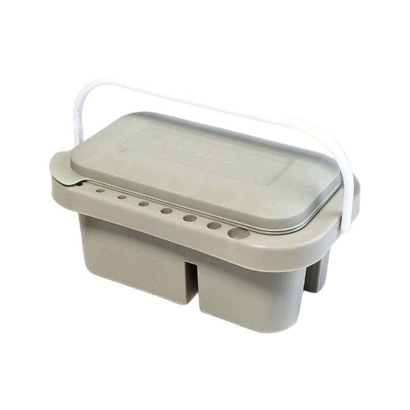 Handheld Multiple Layer Brush Cleaning Bucket For Artists Students Smooth Interior Permanent Substance Not Toxic Exemplary For Travel Studio School