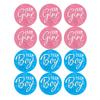 60/120 Stück Team Boy Team Girl Aufkleber Junge oder Mädchen Aufkleber für Gender Reveal Party Dekoration Baby Shower Supplies Geschenkbox Etikett