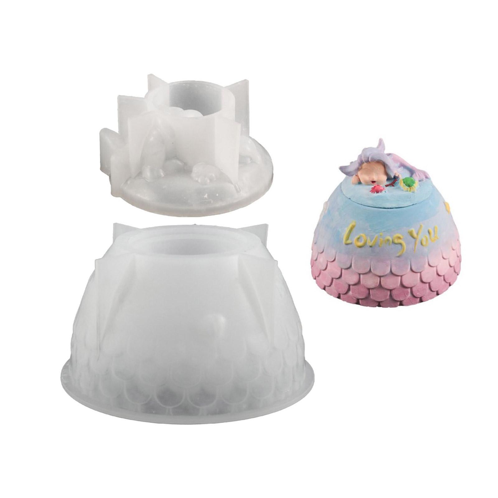 

Форма для хранения, органайзер для ювелирных изделий, силиконовая форма, изысканные формы из эпоксидной смолы, формы для литья в форме русалок для любителей DIY