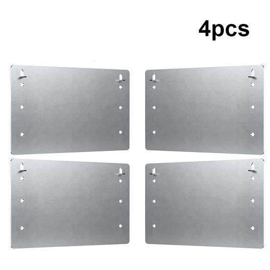 4Pcs Nail Stopper Plate Self Nailing Wood Stud Protector Plumbing Wiring Drywall Protection Galvanized Nail Guard Anti-Nail Shielding